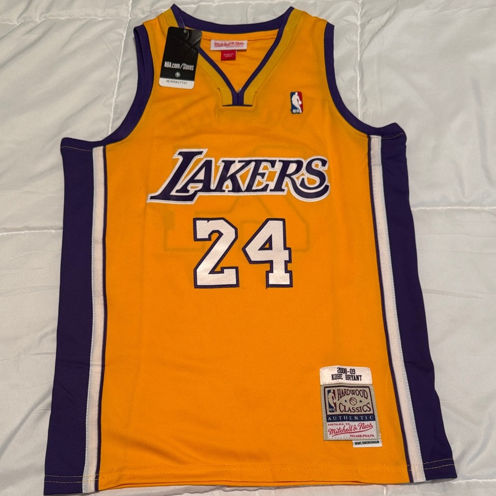 NBA Lakers Yellow and Purple Kids Jersey